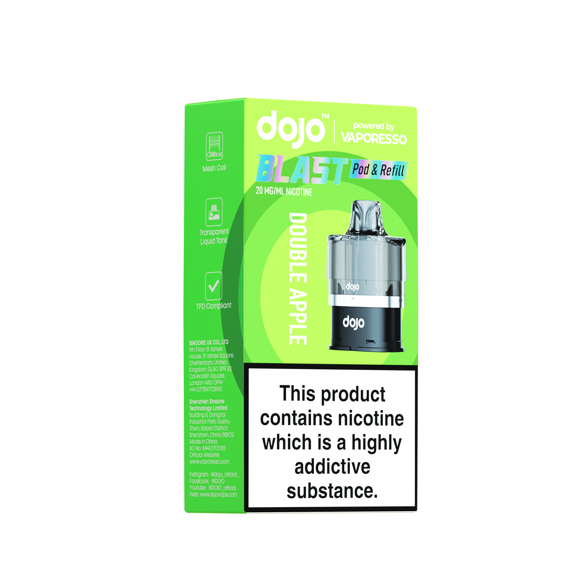 Vaporesso, Dojo - BLAST6000 Pre-filled Pod - Double Apple